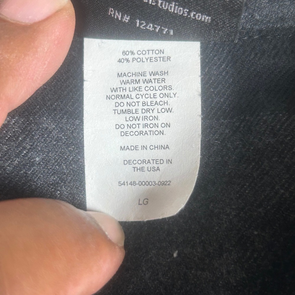 Universal Studios Halloween Horror Nights 2022 Flannel Shirt Mens Large Black - Picture 5 of 8